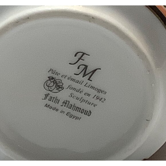 FM Fathy Fathi Mahmoud Egyptian Egypt Chariot Pharaoh Artisan Tea Cup Porcelain - Picture 9 of 11